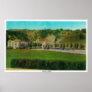 Hotel Lebec en GroundsRidge Route, CA Poster