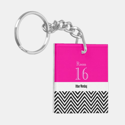 Hotel lodge resort room key (dubbelzijdig) sleutelhanger (Voorkant Links)