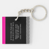 Hotel lodge resort room key (dubbelzijdig) sleutelhanger (Achterkant)