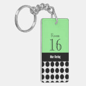 Hotel lodge resort room key (dubbelzijdig) sleutelhanger (Voorkant Links)