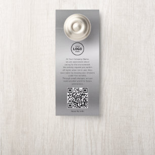 Hotel Logo QR-code gastinformatie deurhanger