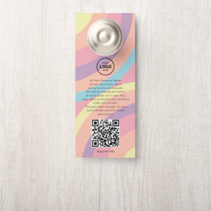 Hotel Logo QR-code gastinformatie deurhanger