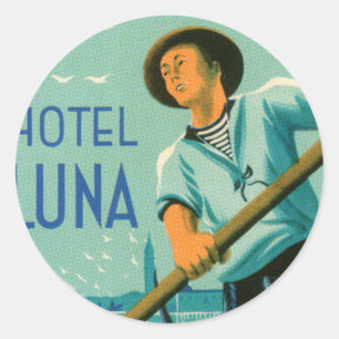 Hotel Luna Venezia Ronde Sticker