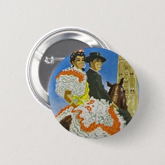 Hotel Madrid Ronde Button 5,7 Cm (Voorkant /achterkant)