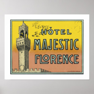 Hotel Majestic Florence (grens) Poster
