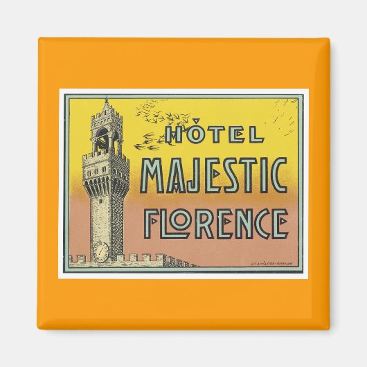 Hotel Majestic Florence Magneet (Voorkant)