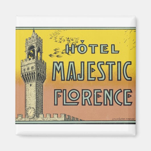 Hotel Majestic Florence Magneet (Voorkant)