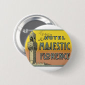 Hotel Majestic Florence Ronde Button 5,7 Cm (Voorkant /achterkant)