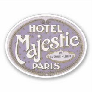 Hotel Majestic Parijs Sticker