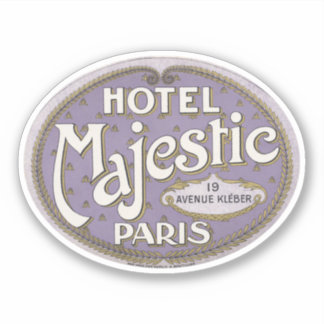 Hotel Majestic Parijs Sticker