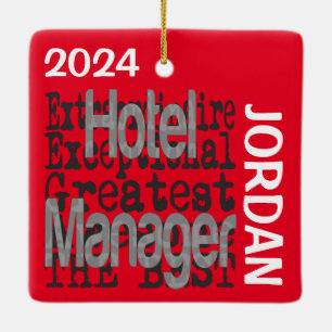 Hotel Manager Extraordinaire CUSTOM Keramisch Ornament