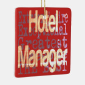 Hotel Manager Extraordinaire Keramisch Ornament (Rechts)
