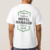 Hotel Manager Logo-cadeaus. T-shirt (Achterkant)