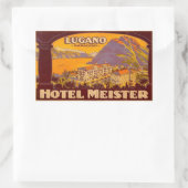 Hotel Meister Lugano Paradiso Rechthoekige Sticker (Tas)