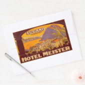 Hotel Meister Lugano Paradiso Rechthoekige Sticker (Envelop)