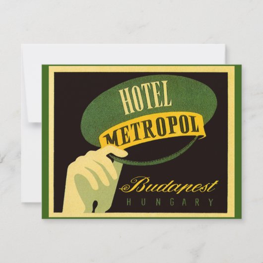 Hotel Metropol Budapest Hungary Bellhop Pet (Voorkant)