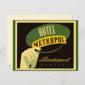 Hotel Metropol Budapest Hungary Bellhop Pet (Voorkant / Achterkant)