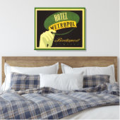Hotel Metropol Budapest Hungary Bellhop Pet Canvas Afdruk (Insitu (Slaapkamer))