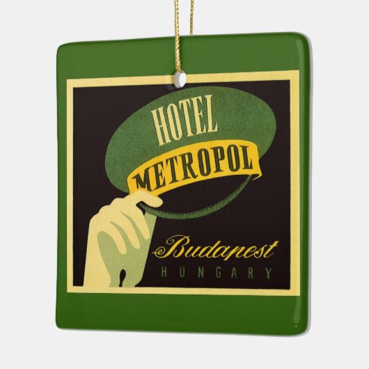 Hotel Metropol Budapest Hungary Bellhop Pet Keramisch Ornament (Links)