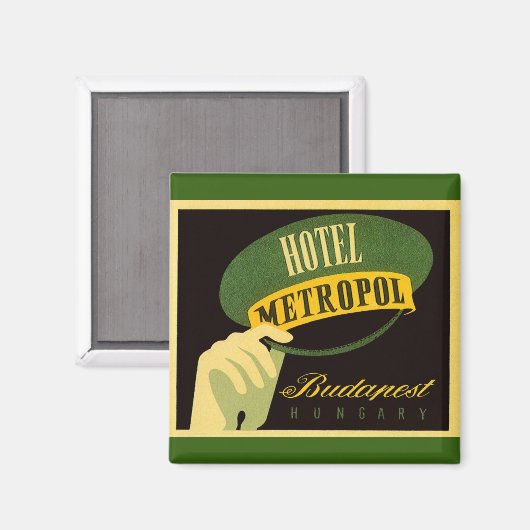 Hotel Metropol Budapest Hungary Bellhop Pet Magneet (Voorkant / Achterkant)