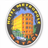 Hotel Metropole Matadi Africa Sticker (Voorkant)