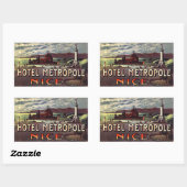 Hotel Metropole (Nice, Frankrijk) Rechthoekige Sticker (Vel)