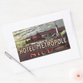 Hotel Metropole (Nice, Frankrijk) Rechthoekige Sticker (Envelop)