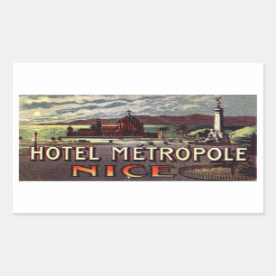 Hotel Metropole (Nice, Frankrijk) Rechthoekige Sticker