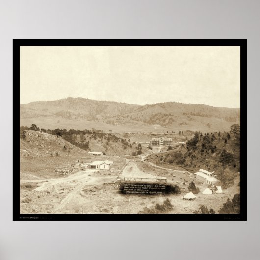 Hotel Minnekahta Hot Springs SD 1889 Poster (Voorkant)