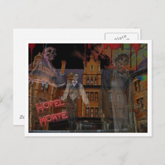 Hotel Morte briefkaart (Voorkant / Achterkant)