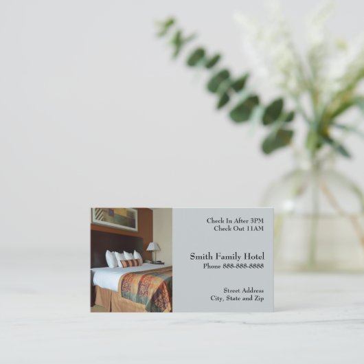 Hotel Motel Lodging Visitekaartje (Staand voorkant)