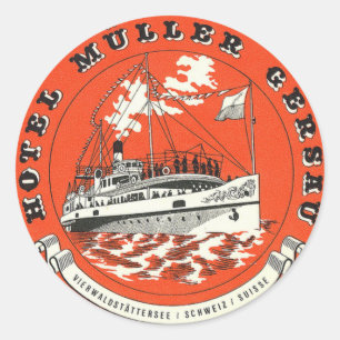 Hotel Muller Gersau Ronde Sticker