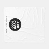 Hotel Name and Logo Guest House Fleece Deken (Voorkant (Horizontaal))