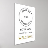 Hotel Name Logo Welkom Real Folie Prints (Laagn)
