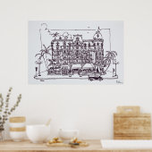 Hotel Negresco English Promenade | Nice, Frankrijk Poster (Keuken)