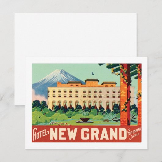 Hotel New Grand, Yokohama Japan Briefkaart (Voorkant / Achterkant)