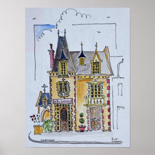 Hotel Normandy | Cobourg, Frankrijk Poster (Voorkant)