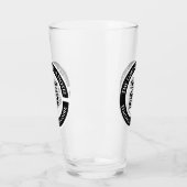 Hotel- of bar drankglas met QR-code Glas (Links)