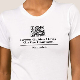 Hotel of Restaurant Shirt met QR Code T-Shirt