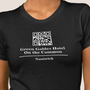 Hotel of Restaurantnaam met QR-code T-Shirt