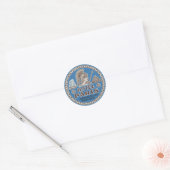 hotel Paris reiskunst Ronde Sticker (Envelop)