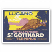 Hotel & pensioen St. Gotthard Lugano Sticker (Voorkant)