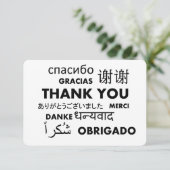 Hotel Personeel en Huishouding Bedankkaart (Staand voorkant)