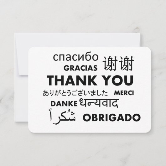 Hotel Personeel en Huishouding Bedankkaart (Voorkant)