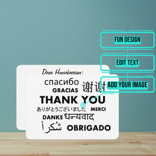 Hotel Personeel en Huishouding Bedankkaart