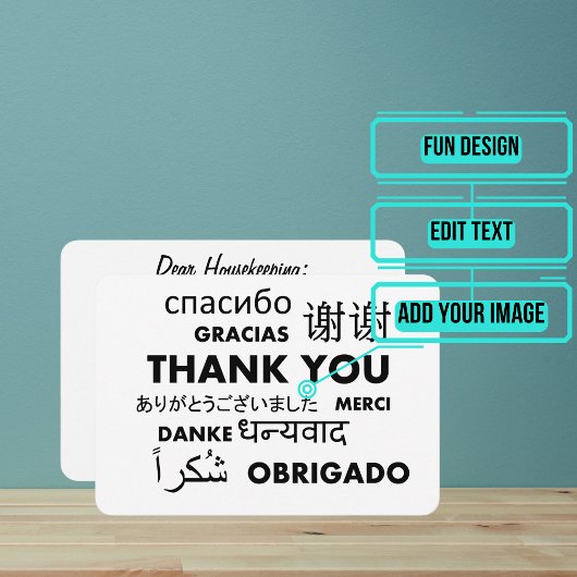 Hotel Personeel en Huishouding Bedankkaart