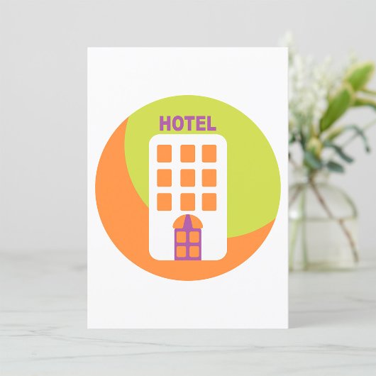 Hotel pictogram kaart