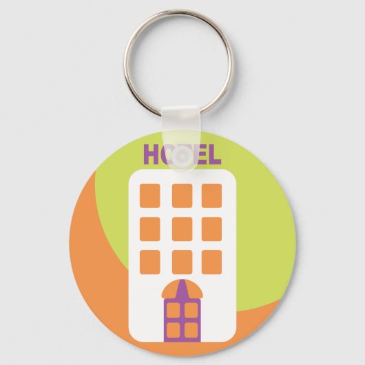 Hotel pictogram sleutelhanger (Voorkant)