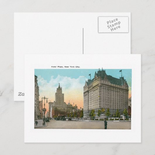 Hotel Plaza, New York City Briefkaart (Voorkant / Achterkant)