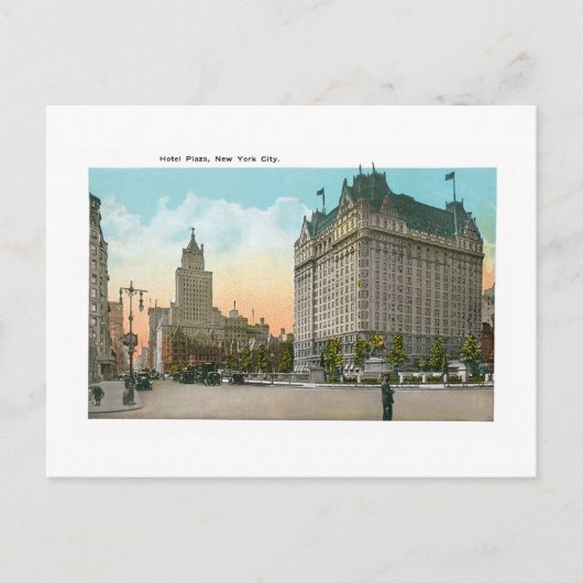 Hotel Plaza, New York City Briefkaart (Voorkant)